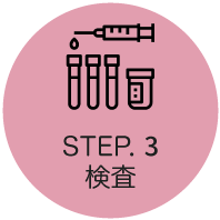 STEP.03 検査